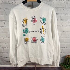 FRIENDS Y2K Iconic Sweatshirt with classic Friends symbols lobster frame couch